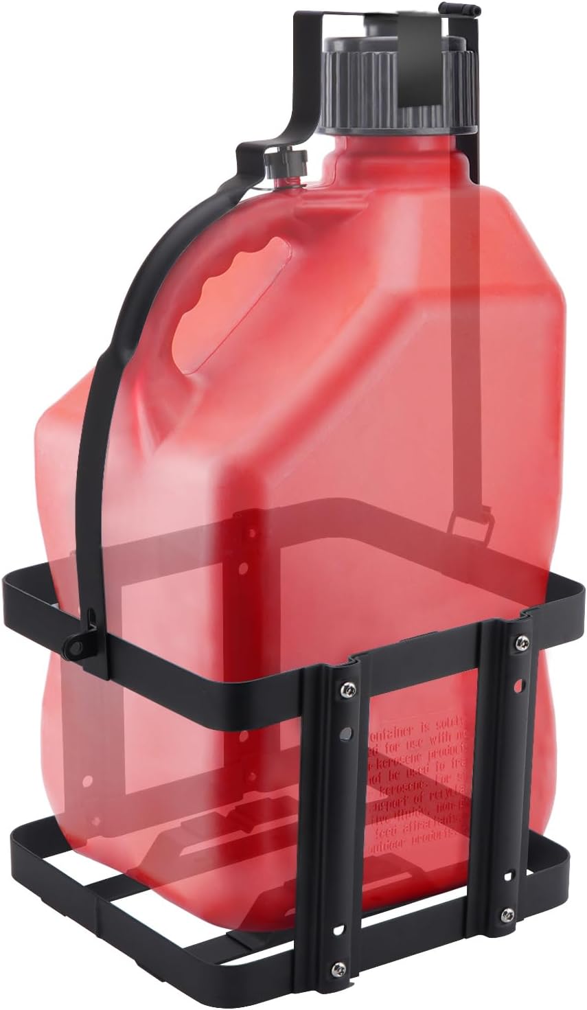 Fuel Jug Container Holder Mount, 1 Pack | Gas Can 5 Gallon Holder Rack, Mouting Bracket Compatible with VP Racing Can