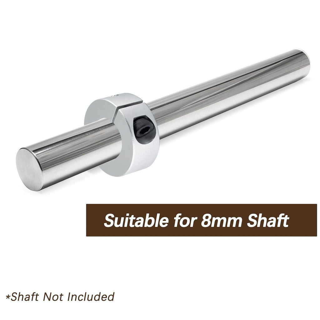 Hordion 4Pcs 8mm Split Shaft Collar, 8mm Bore Diameter, 25mm OD, 8mm Thick