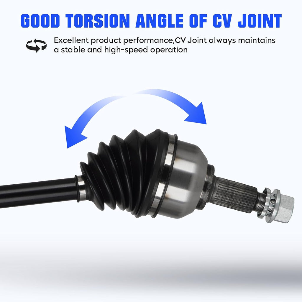 Front Left&Right CV Axle Shaft Assembly Fit for Nissan Altima L4 2.5L 2.5 Sedan(S SL SV SR Base) 2013 2014 2015 2016 2017 2018, (Sedan Only, NOT for Coupe), Replace for 66-6431 66-6417, 2 pcs
