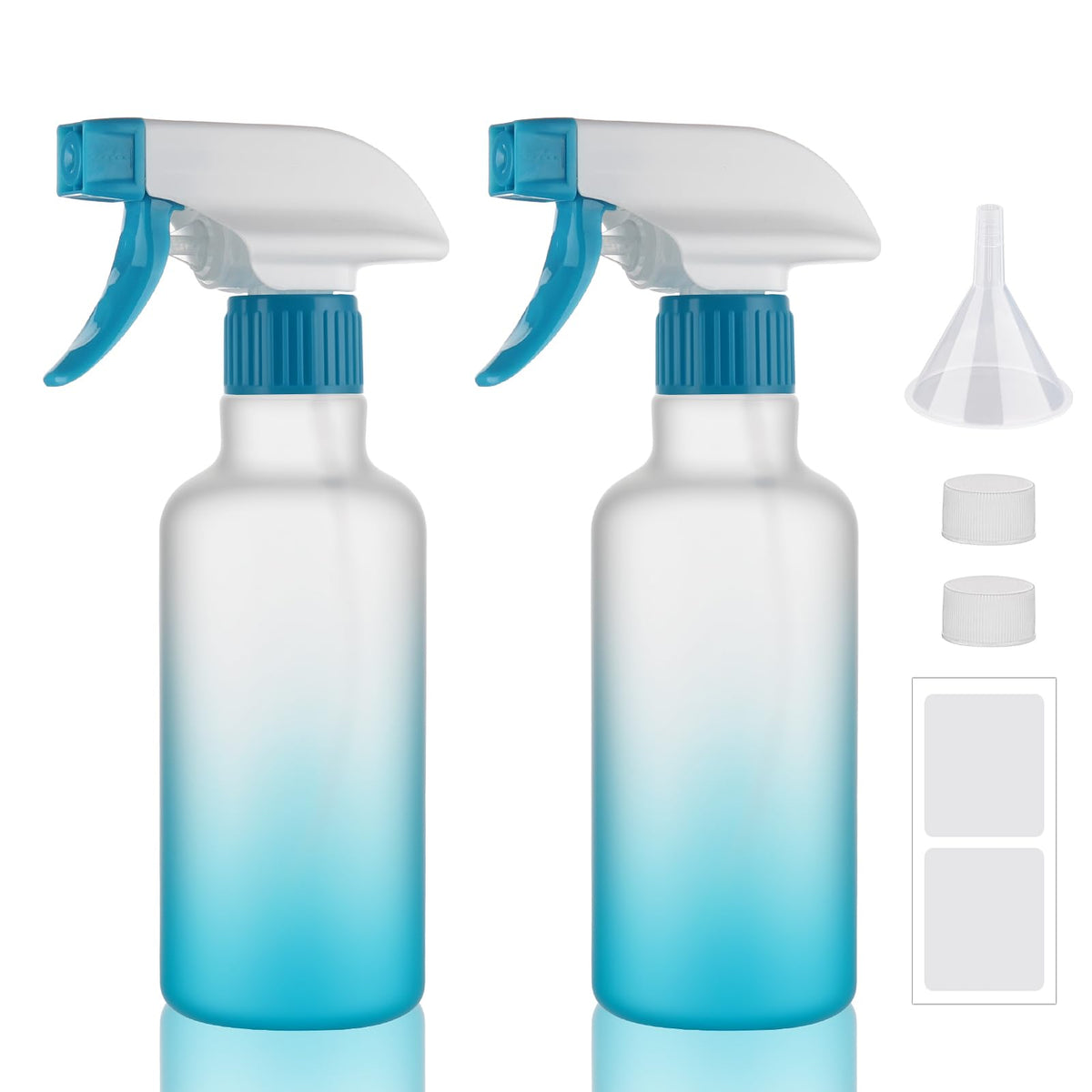 12oz/350ml Plastic Spray Bottles 2 Pack, Adjustable Mist Stream