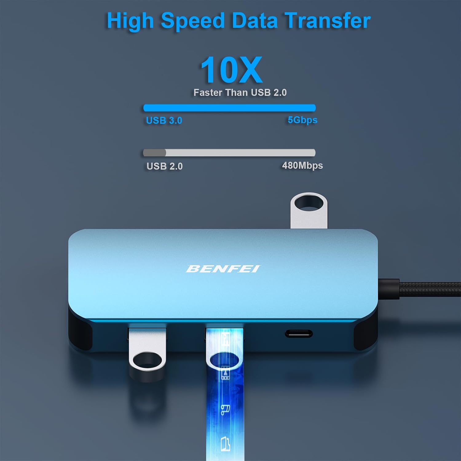 USB C Docking Station, 8-in-1 USB C Hub with Triple Display Dual HDMI, VGA, 3*USB 3.0, 100W Power Delivery, 3.5mm AUX