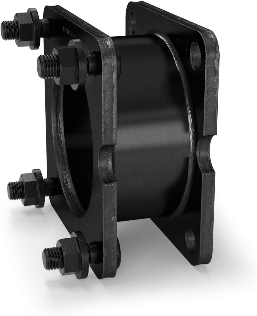 RockTrix Front Leveling Kit - 2 inch Lift, Black Steel Spacer