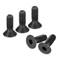 uxcell #6-32x1/2 Flat Head Socket Cap Screws, 10.9 Grade Carbon Steel Hex Socket Countersunk Flat Head Screw Bolts Machine Screws Fasteners, Fully Threaded, Black Oxide, 20Pcs