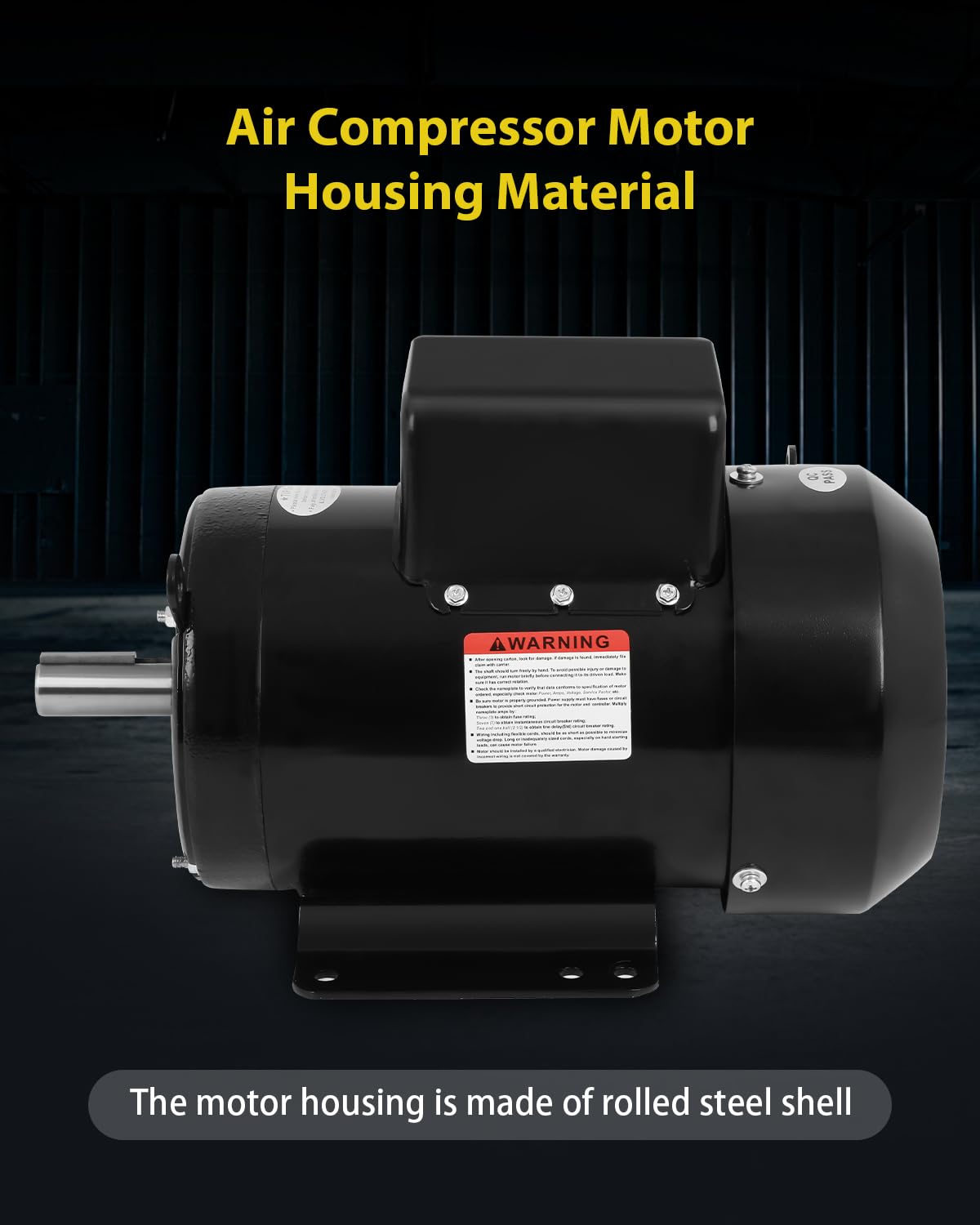 3HP Electric Motor 1750RPM Farm Duty Single Phase Motor CW/CCW TEFC IP55