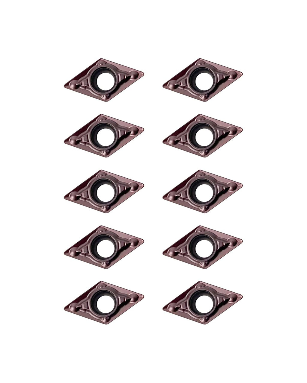 10Pcs DCMT070204 DCMT21.51 Carbide Turning Inserts