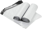 200 Pcs 11x14 Poly Mailers Envelopes Shipping Bags for Clothing or Soft Items, Waterproof Tear-proof White Self Seal