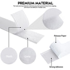 33Ft x 1 Inch Hook and Loop Tape with Adhesive Backing, Heavy Duty Double Sided Adhesive Strips, Strong Sticky Strips