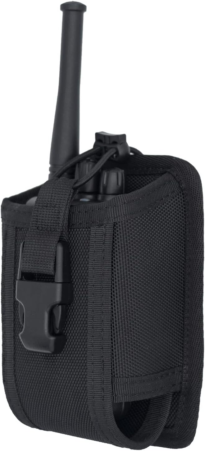 Universal Radio Pouch MOLLE Compact Tactical Radio Holster Holder for Duty Belt MOLLE Vest Walkie Talkies Case