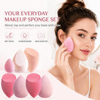 Makeup Sponge Set, 7 Pcs Multi Colored Blender Sponges