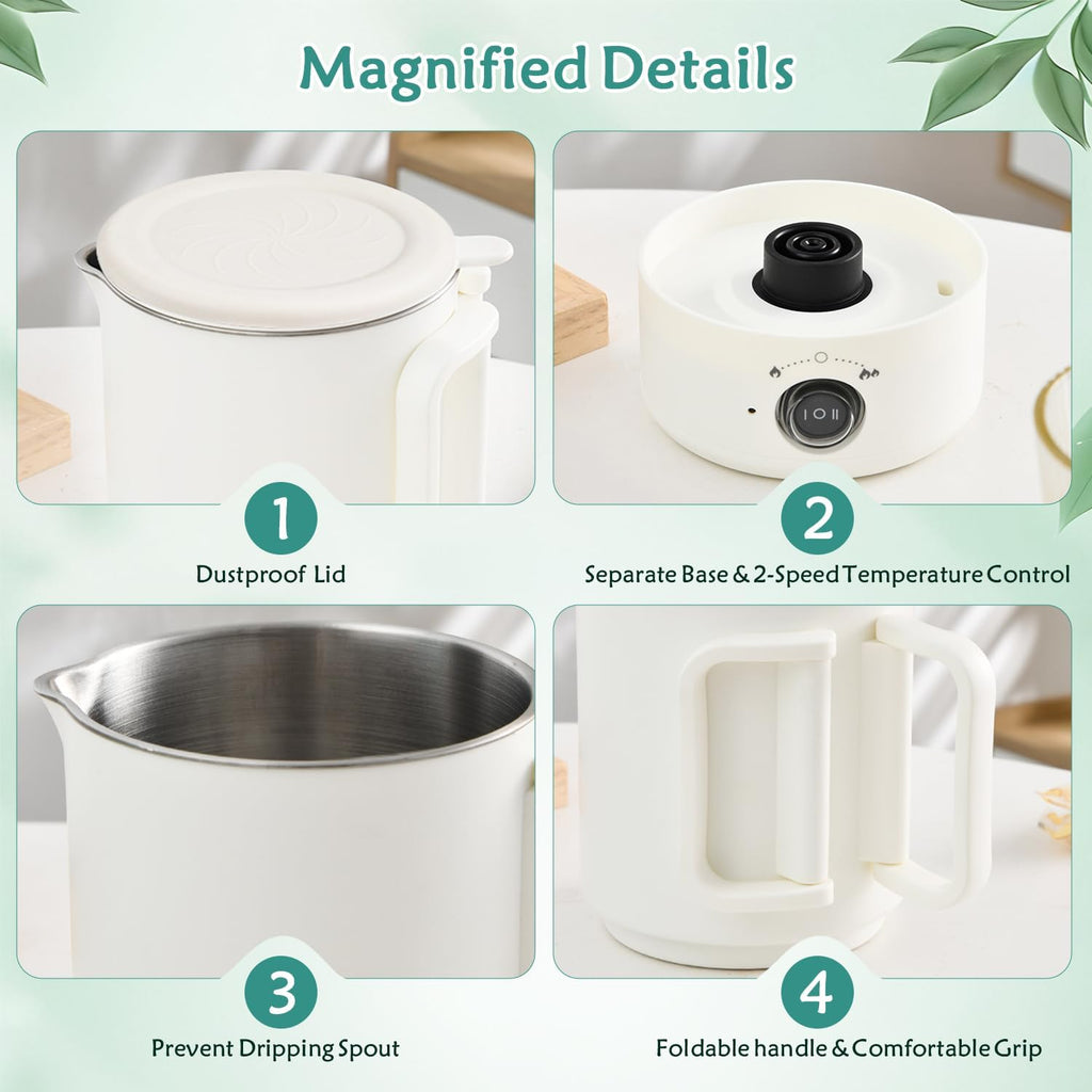 Wax Melter Kit for Candle Making, Large Candle Melting Pot, DIY Candle Making Supplies for Woman, Included Candle