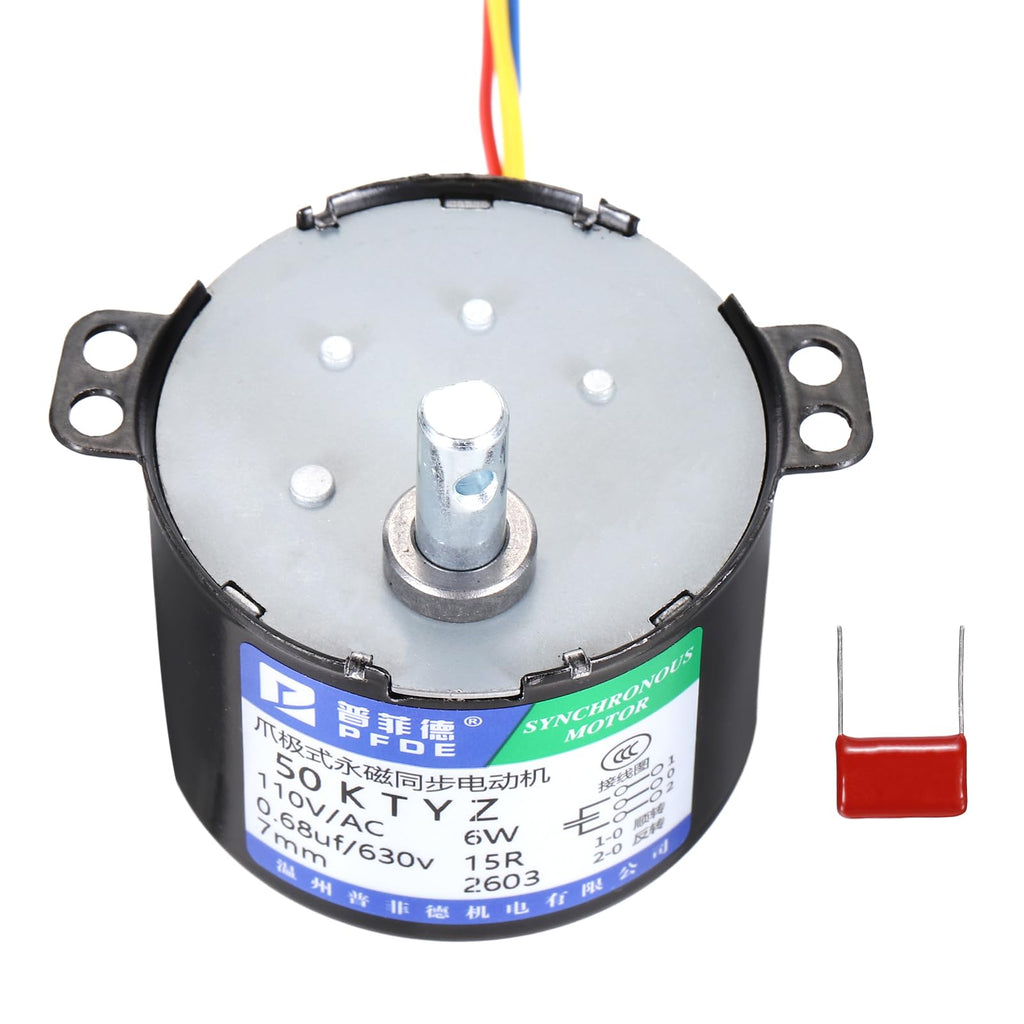 MECCANIXITY Synchronous Gear Motor AC220V 50Hz 2.5RPM Shaft Rotation CW/CCW