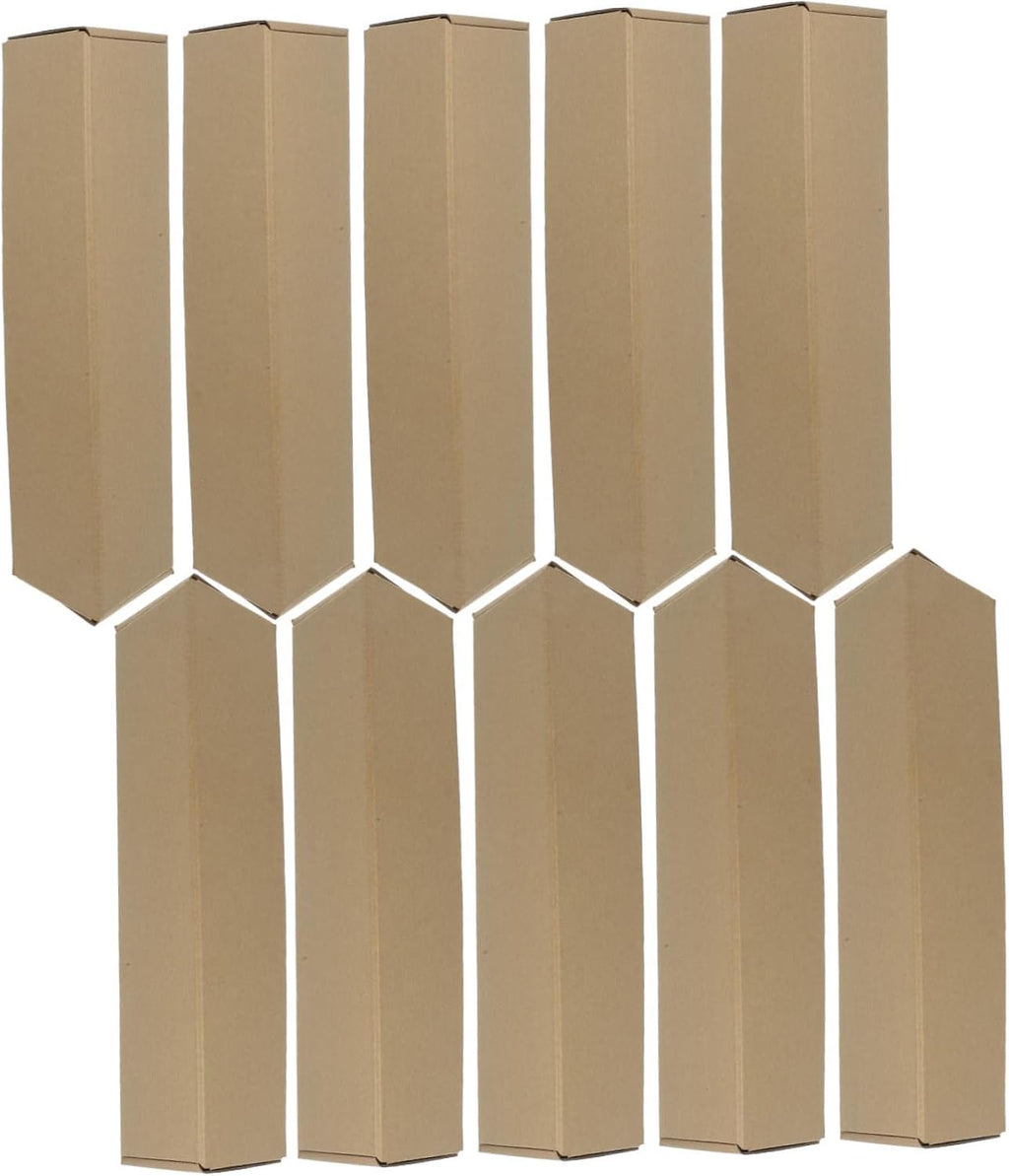 10pcs Triangle Kraft Paper Mailing Tubes for Documents Storage
