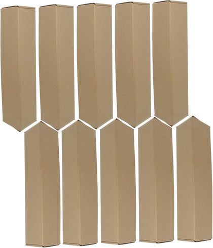 10pcs Triangle Kraft Paper Mailing Tubes for Documents Storage