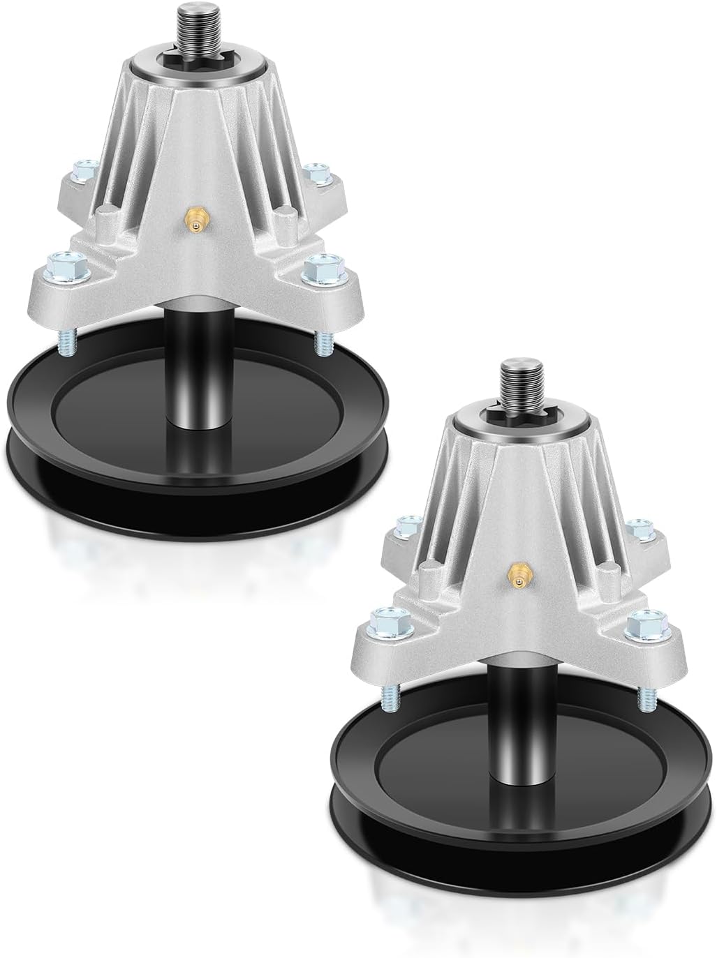 GCCSJ Lawn Mower Spindle Replacement Part Number 918-06991 618-06991 Compatible with MTD Troy-Bilt Craftsman Columbia Huskee Murray 42 inch Deck Lawn Tractors Mandrel Assembly, 2 Pack