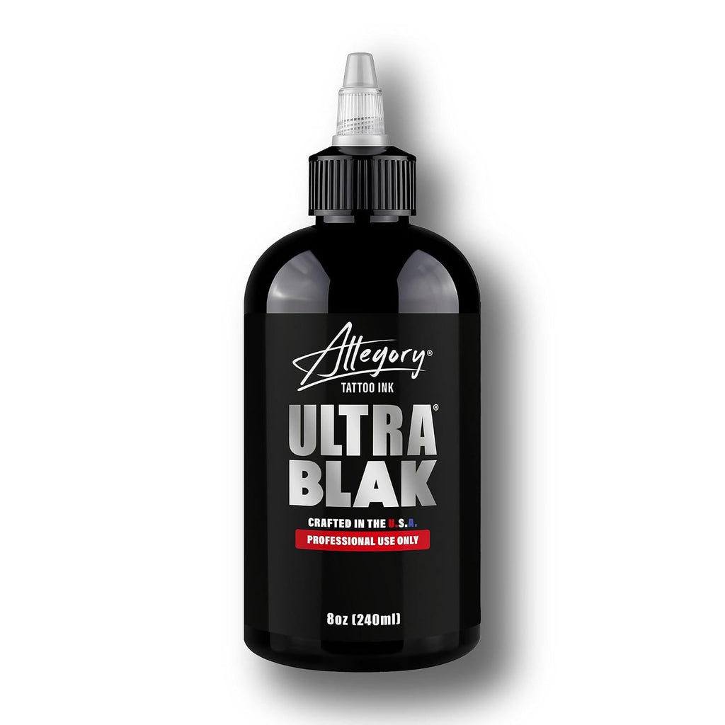 Tattoo Ink – Ultra Blak, Premium Black Tattoo Ink, Perfect for Lining and Shading, Smooth, Consistent Pigment, Vegan