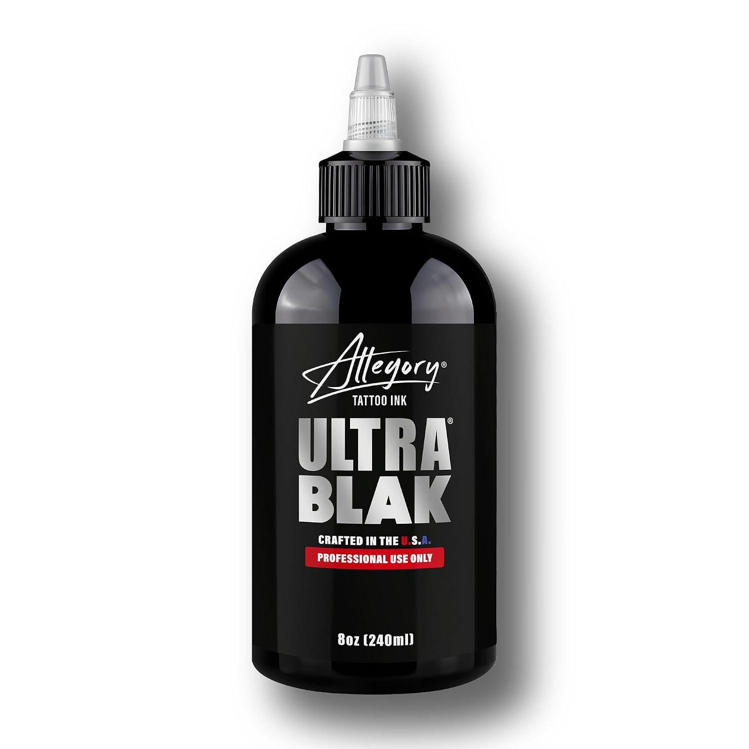 Tattoo Ink – Ultra Blak, Premium Black Tattoo Ink, Perfect for Lining and Shading, Smooth, Consistent Pigment, Vegan