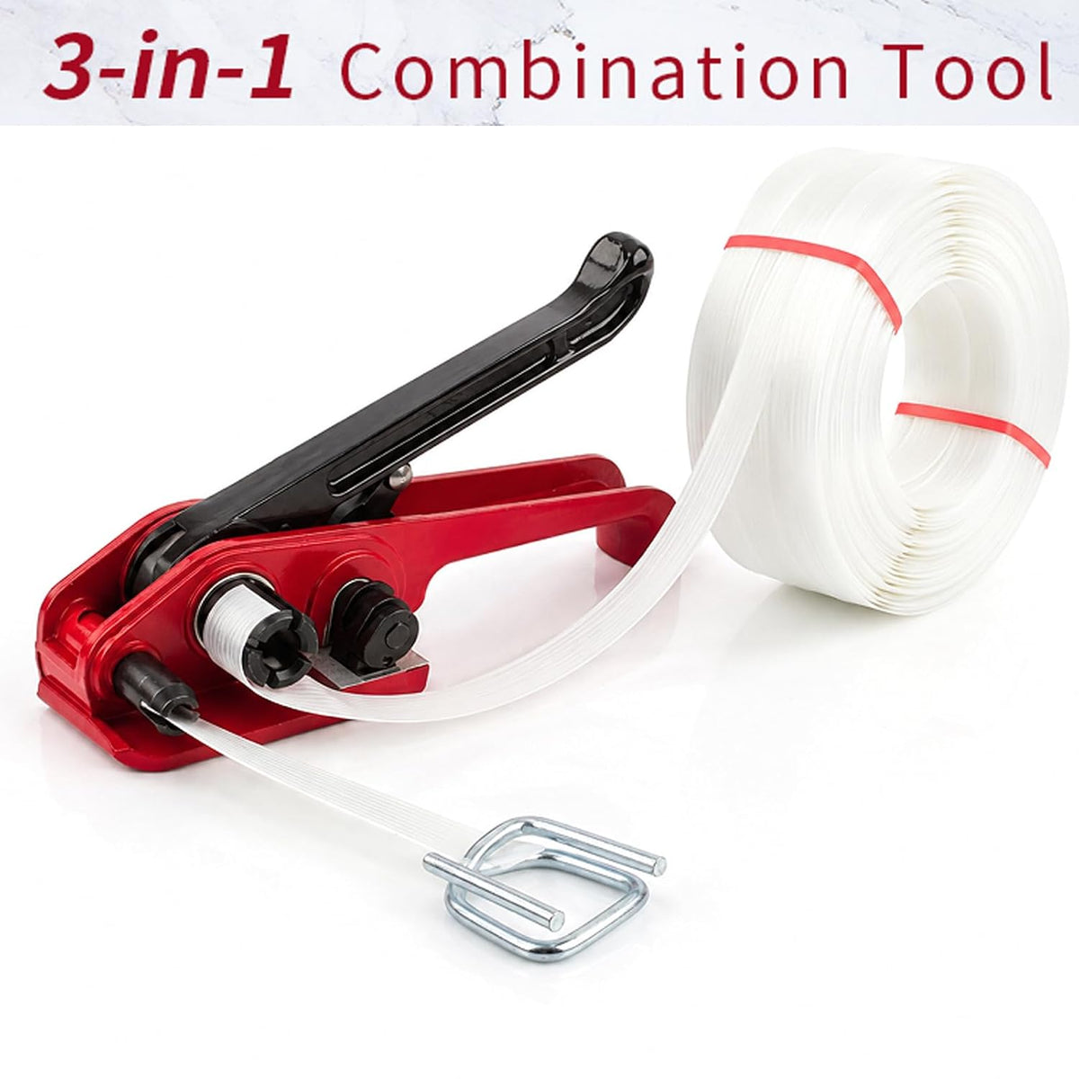 Heavy Duty Woven Pallet Strapping Tools Kit for Secure Industrial Packing