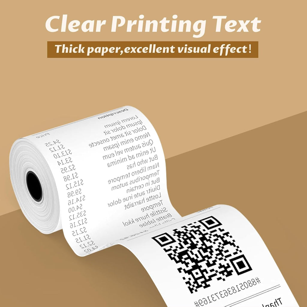 50 Rolls 3 1/8" x 230' Thermal Receipt Paper – Ink-Free, BPA/BPS Free, Compatible with Most POS Printers (3 1/8" x 230')