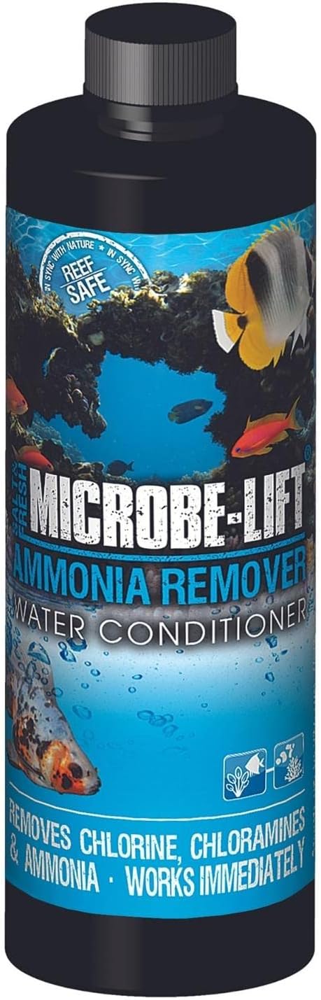 Ammonia Remover for Fish Tanks, Aquarium Water Conditioner for Freshwater and Saltwater, Ammonia Neutralizer and