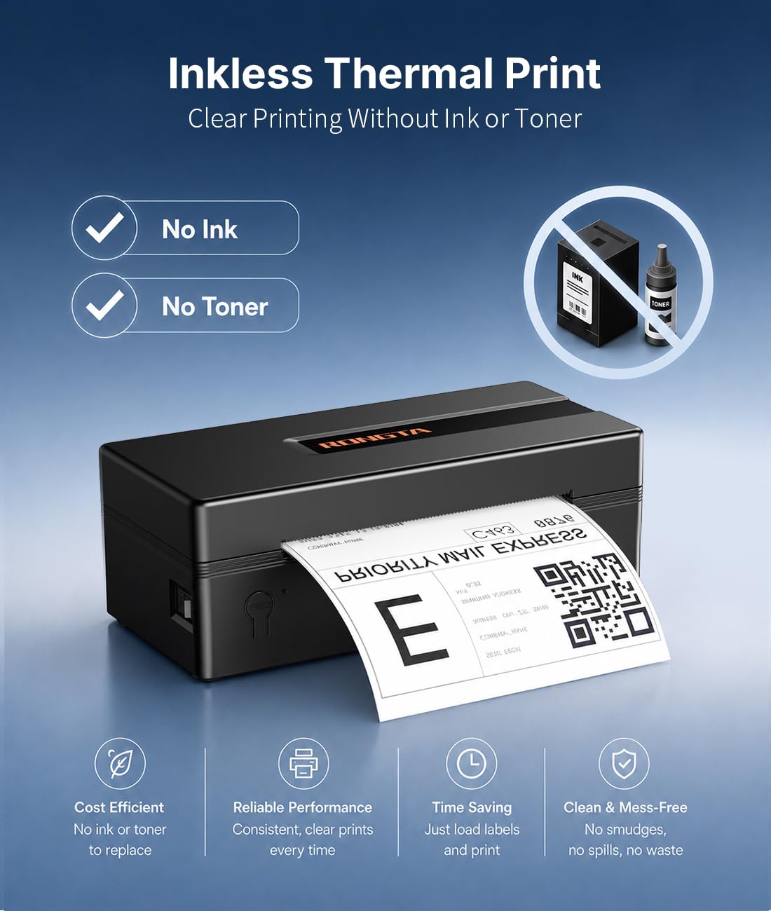 Bluetooth Thermal Shipping Label Printer for Small Business