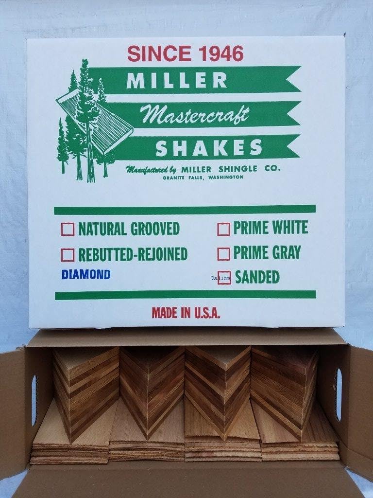 MasterCut Diamond Decorative Cedar Shingles 104 Pieces