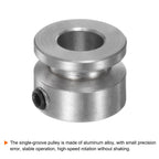 HARFINGTON Single Groove Pulley 8mm Fixed Bore 16mm Outer Diameter Aluminum Alloy with Hex Wrench for Drilling Machine 4mm PU Round Belt