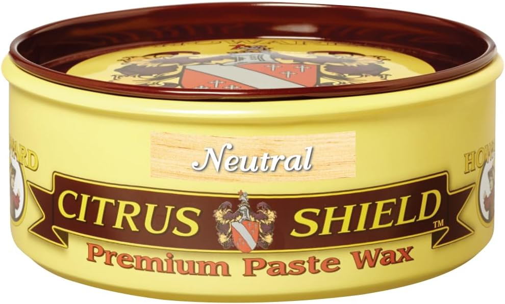 Citrus Shield Paste Wax, Wood Furniture Polish, Wood Cleaner, 11-Ounce, Neutral