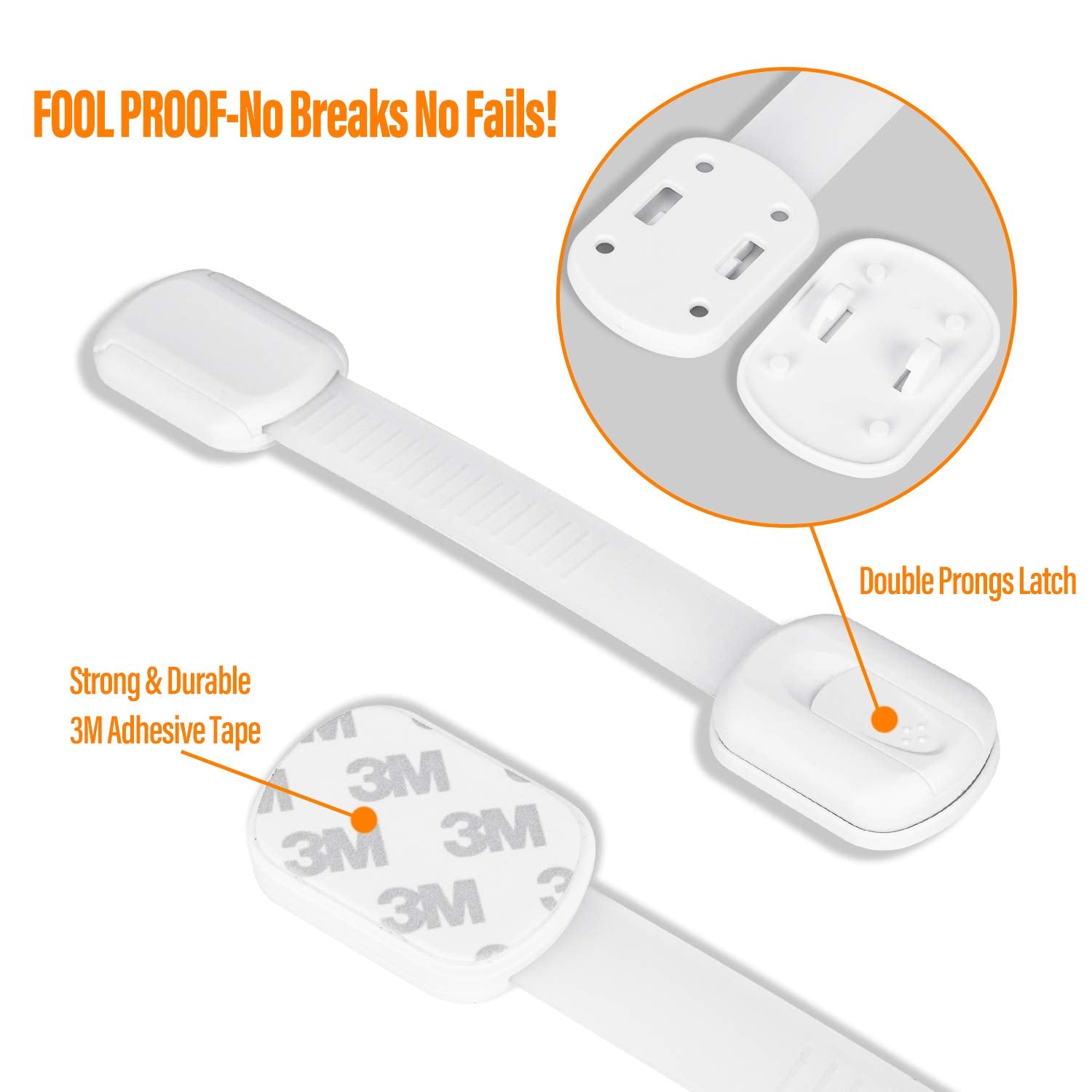 Child Safety Cabinet Locks - (10 Pack) Baby Proofing Latches to Drawer Door Fridge Oven Toilet Seat Kitchen Cupboard