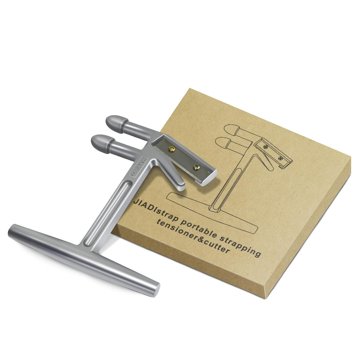 Heavy Duty Banding Strapping Tensioner & Cutter Manual Packaging Tools for 1/2"-3/4" Width Polyproplyn Poly