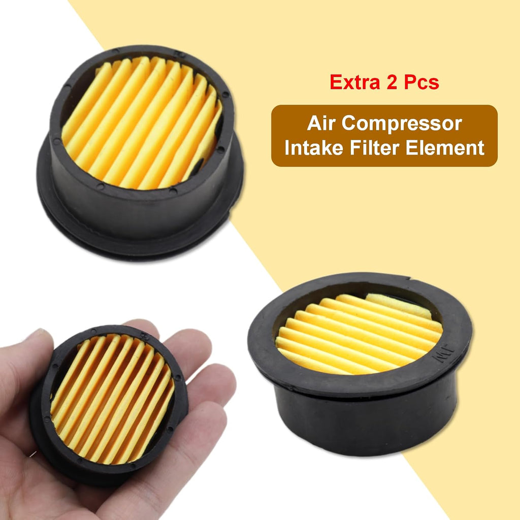 2-Pack 1/4Inch Air Compressor Intake Filter Silencer Muffler
