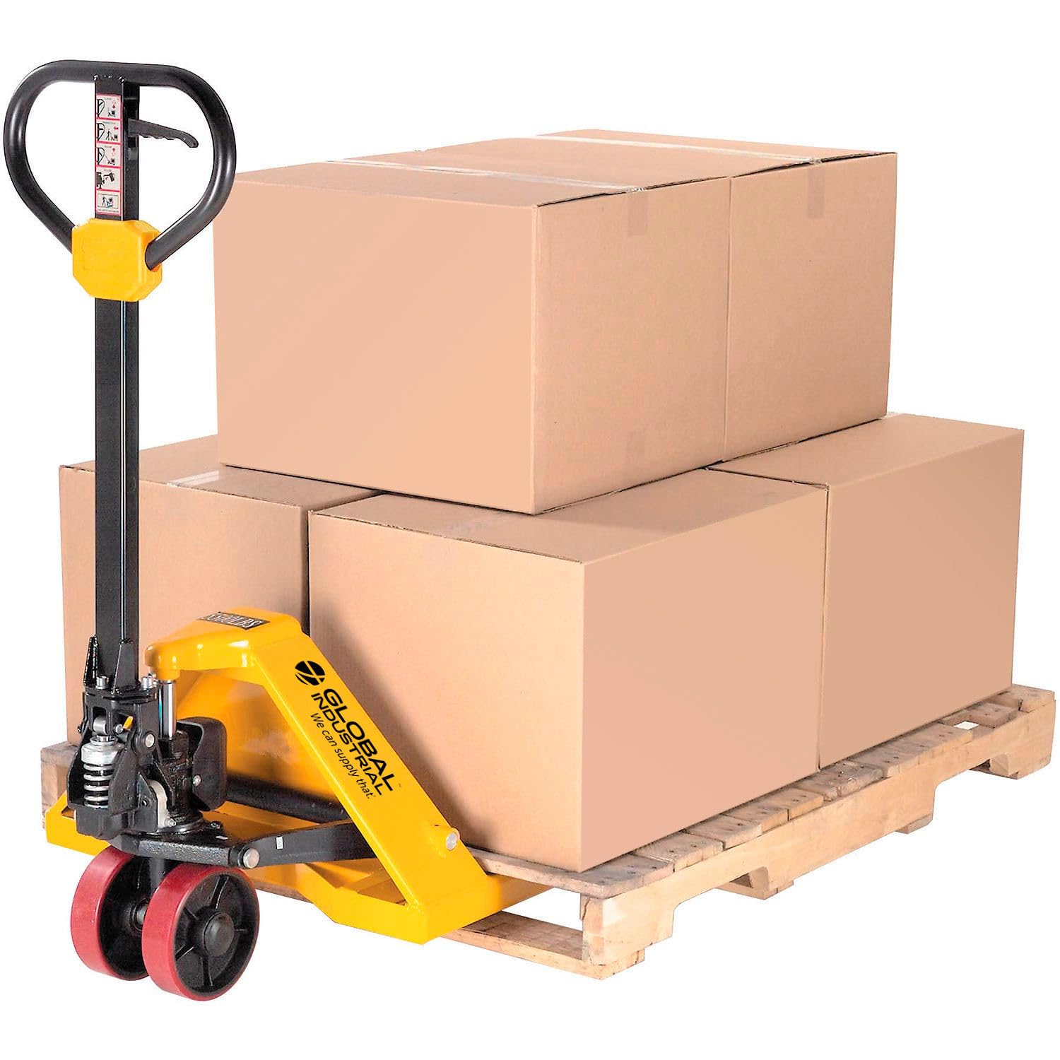 Industrial Duty Pallet Jack with 27" W x 48" L Forks | 5500 lb. Capacity, General Purpose Manual Pallet Truck for