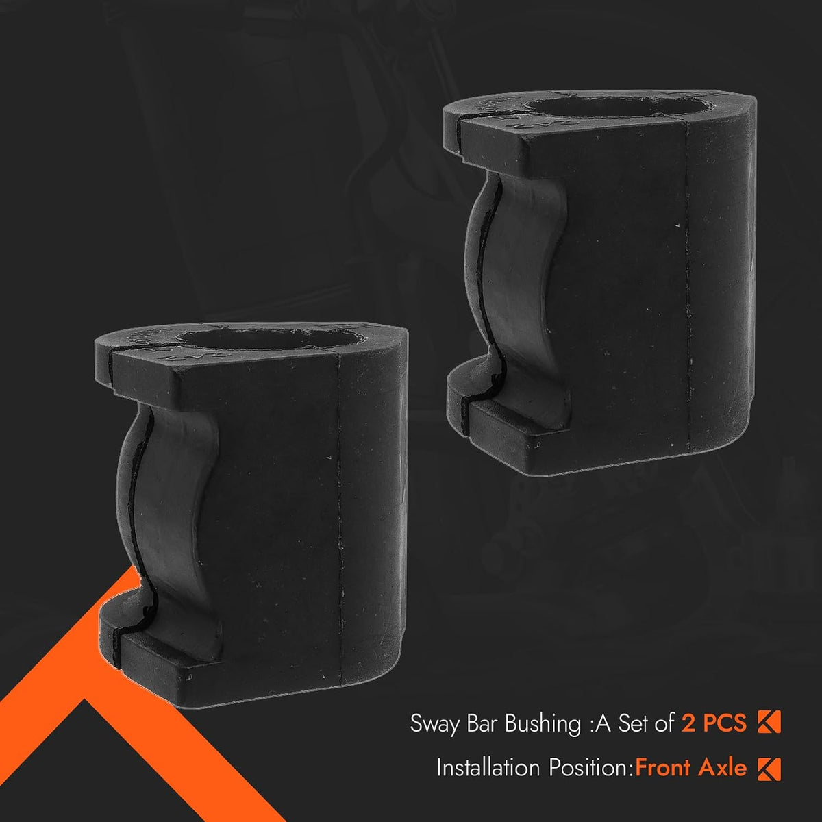 K200293 51306-SNA-A02 Front Stabilizer Sway Bar Bushing Compatible with Honda Civic 2006 2007 2008 2009 2010 2011, Set of 2