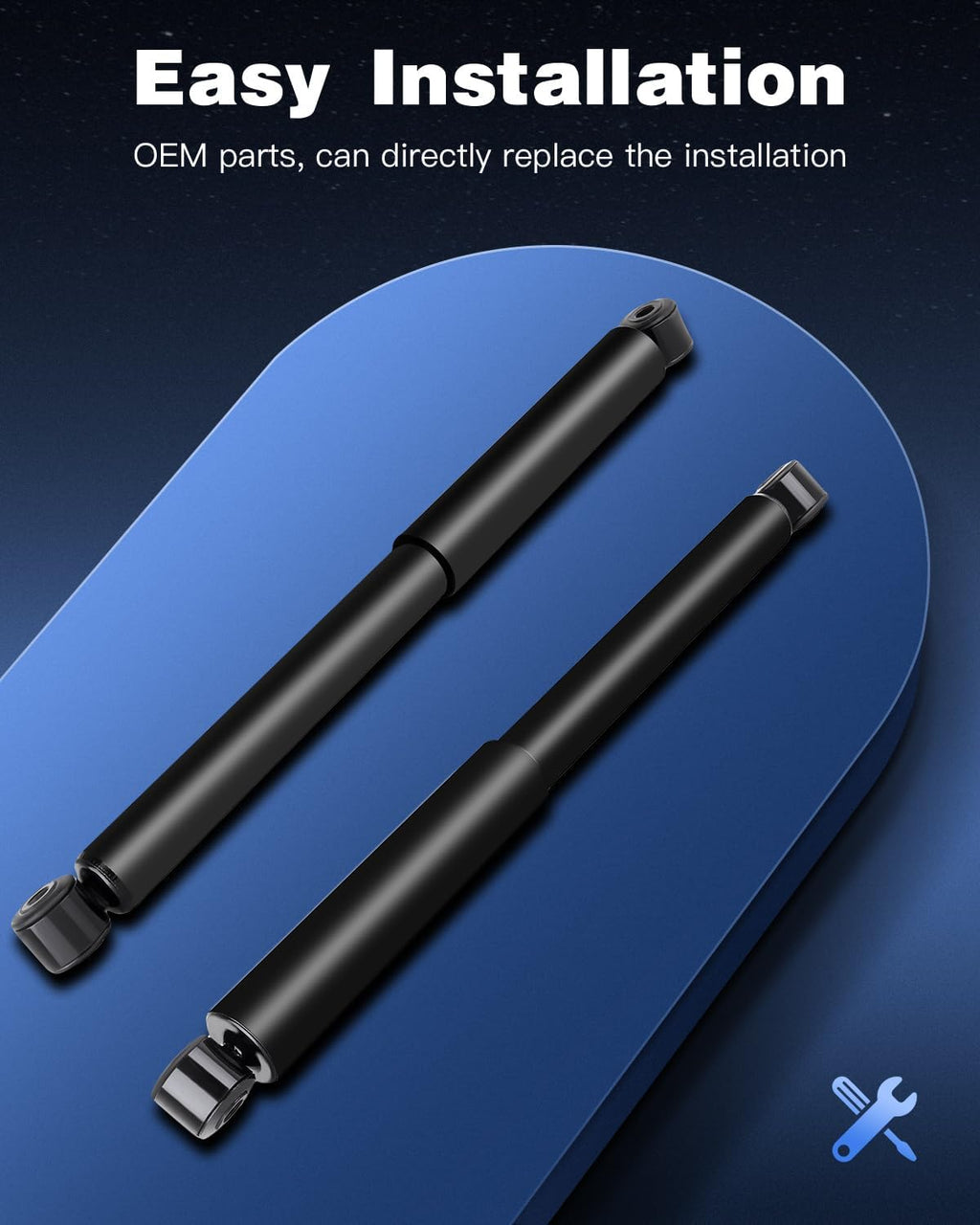 Rear Shocks Absorbers, ECCPP Gas Shocks for Chevy Silverado 1500 1999-2007