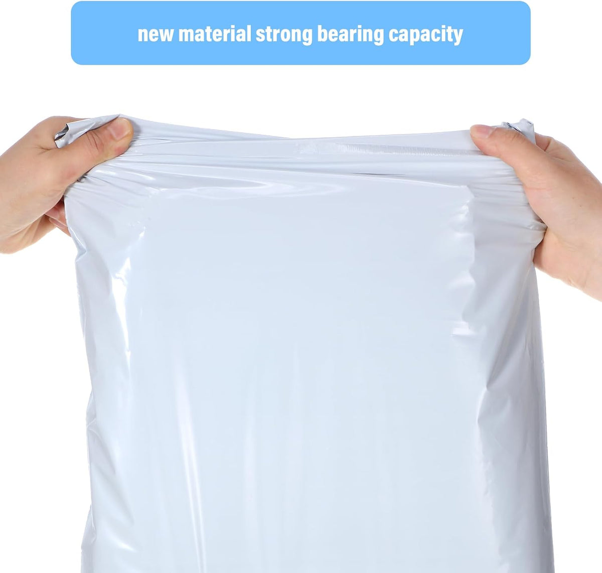 120 Pcs Poly Mailers Variety Size Pack Shipping Bags, White