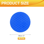 Reflective Stickers Safety Reflective Tape (Round, Blue, 50Pcs)