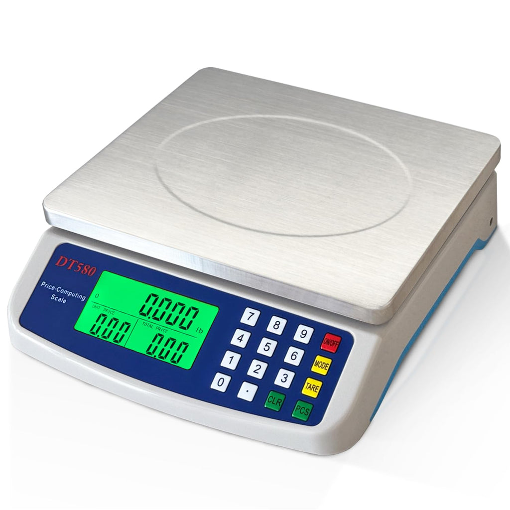 Large Digital Kitchen Scale 40kg/88lb Stainless Steel Price Computing Scale Counting Scale Deli Scale with LCD