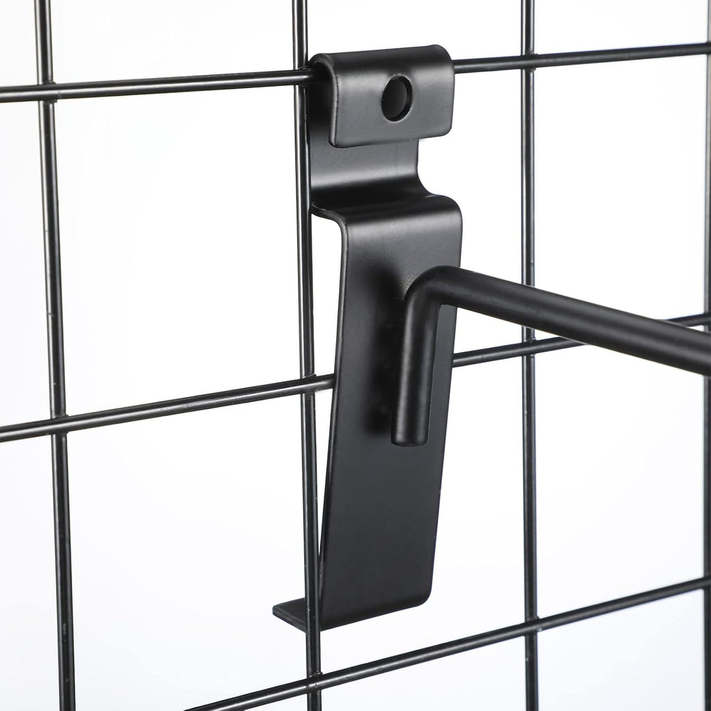 Gridwall Peg Hooks Black Grid Wall Panels Display Hooks Hangers Wire Display Rack Grid Wall Accessories for Retail