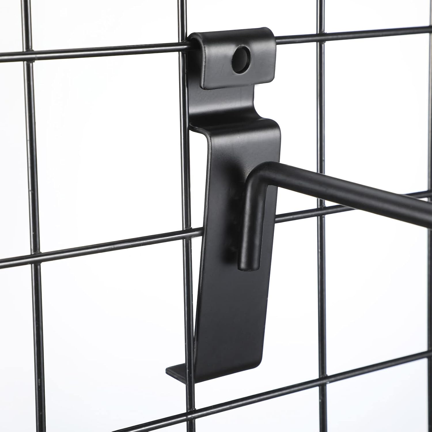 Gridwall Peg Hooks Black Grid Wall Panels Display Hooks Hangers Wire Display Rack Grid Wall Accessories for Retail