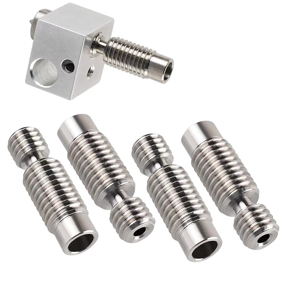 3D Printer Heatbreak Throat 8 PCS Compatible with E3D V6 Hotend Extruder All Metal Thermal Barrel Feeding Tube -M6/M7
