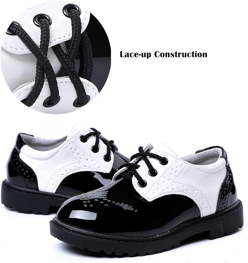 Children's Boy's Girl's Lace-Up School Uniform Shoes Comfort Oxford Dress Shoes (Toddler/Little Kid/Big Kid)