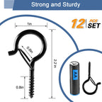 Q Hanger Ceiling Screw Hooks for Hanging Outdoor String Light, Plants