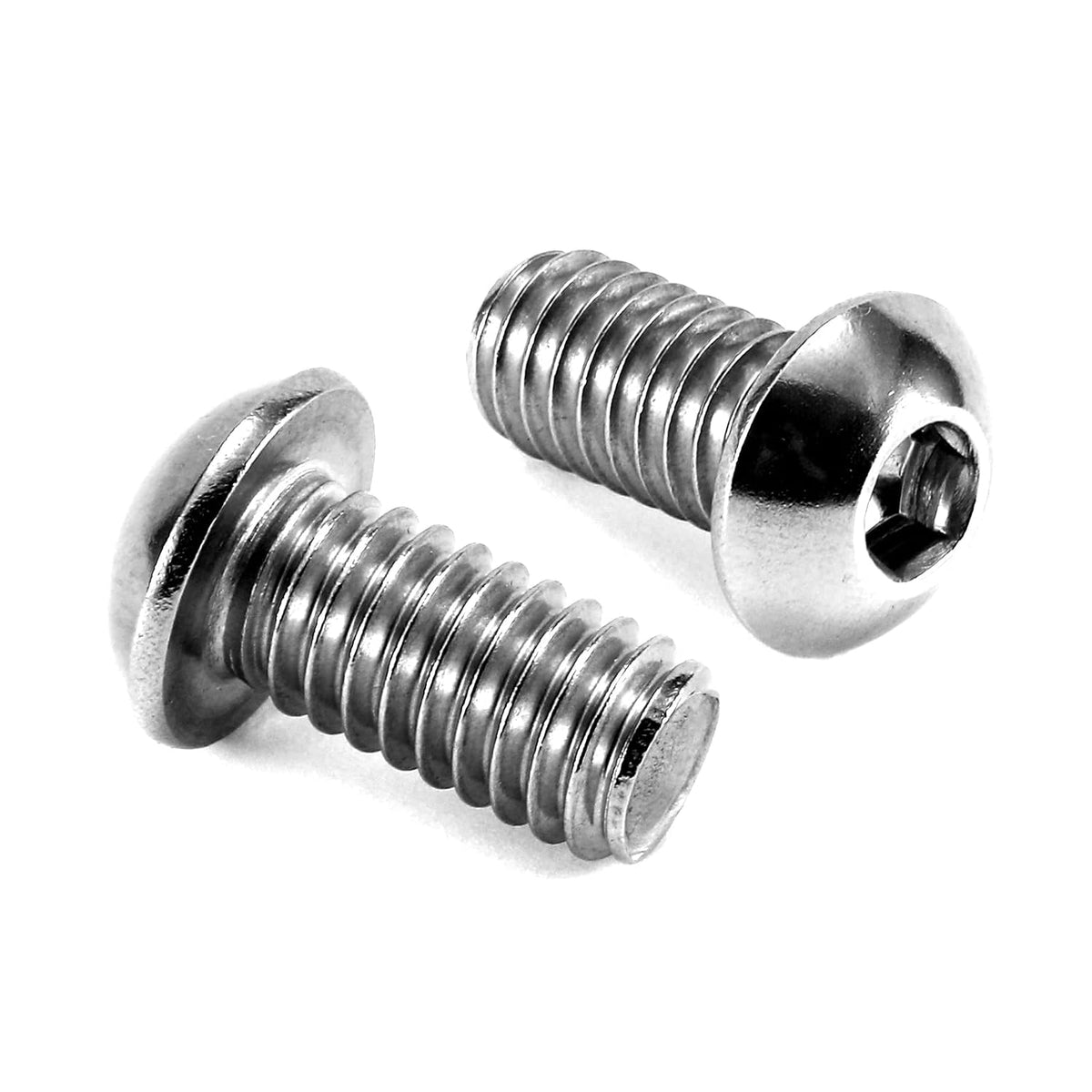 5/16-18 x 5/8" Button Head Socket Cap Bolts Screws, 20Pcs 304 Stainless Steel 18-8, Allen Hex Drive, Bright Finish by SG TZH(with Hex Spanner)
