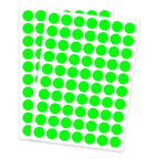 Dot Stickers - 3/4 Inch Fluorescent Green Circle Labels, 1400pcs Self-Adhesive Writable Color Coding Round Stickers