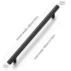 Black Cabinet Handles, 20 Pack Drawer Pulls, 7-1/2 Inch Hole Center