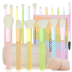 18Pcs Candy‑Colored and Soft Touch Makeup Brush Set