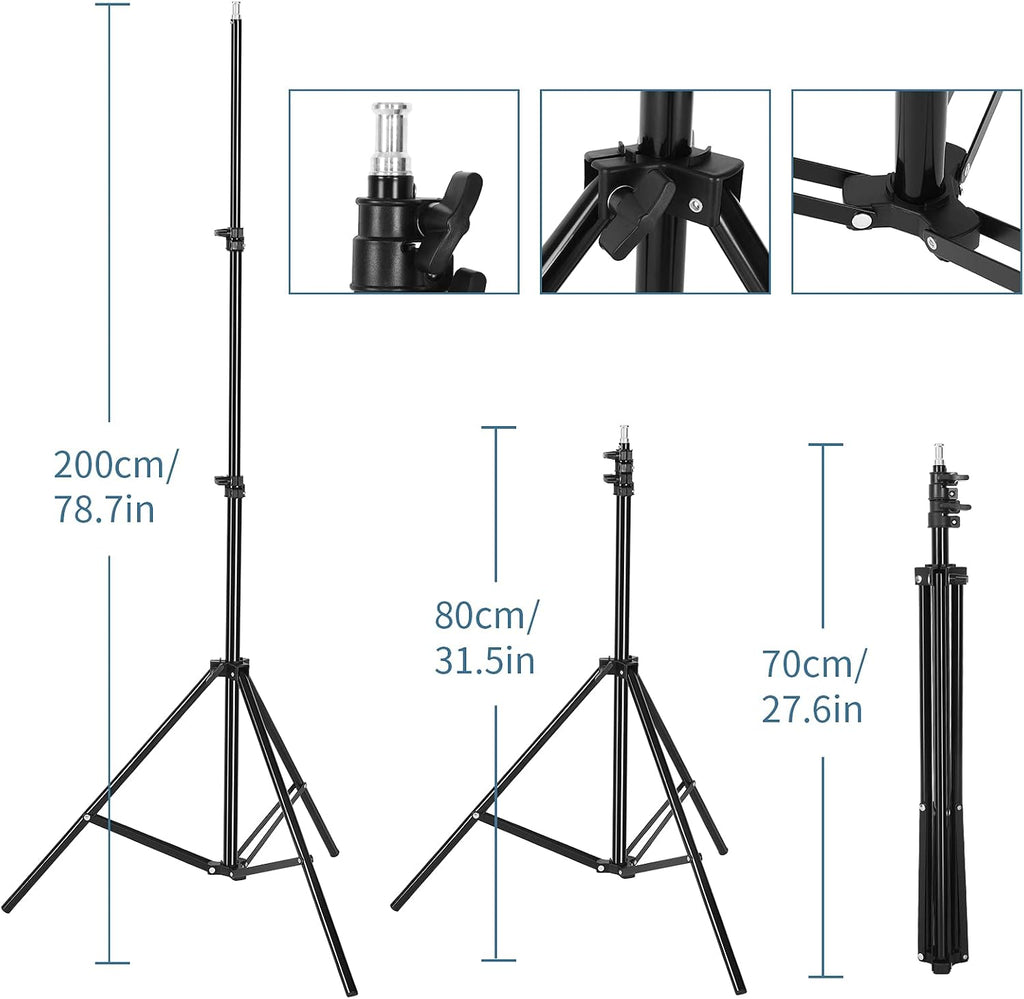 Softbox Lighting Kit, Studio Lights with 2 135W Bulbs 5500K Continuous Photography Lighting Kit for Filming Portrait