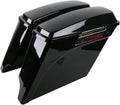 5" Vivid Black Stretched Extended Hard Saddlebags Fit for Harley Davidson Touring FLT FLHT FLHTCU FLHRC Road King
