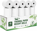 Thermal Paper Receipt Rolls, 10 Pack, 3-1/8” (80mm) x 230 ft | 48 GSM Premium Quality Receipt Paper Rolls, BPA-Free