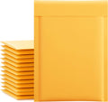 Kraft Bubble Mailers 6x10" 25 Pack Usable Size 6x9" Yellow Padded #0