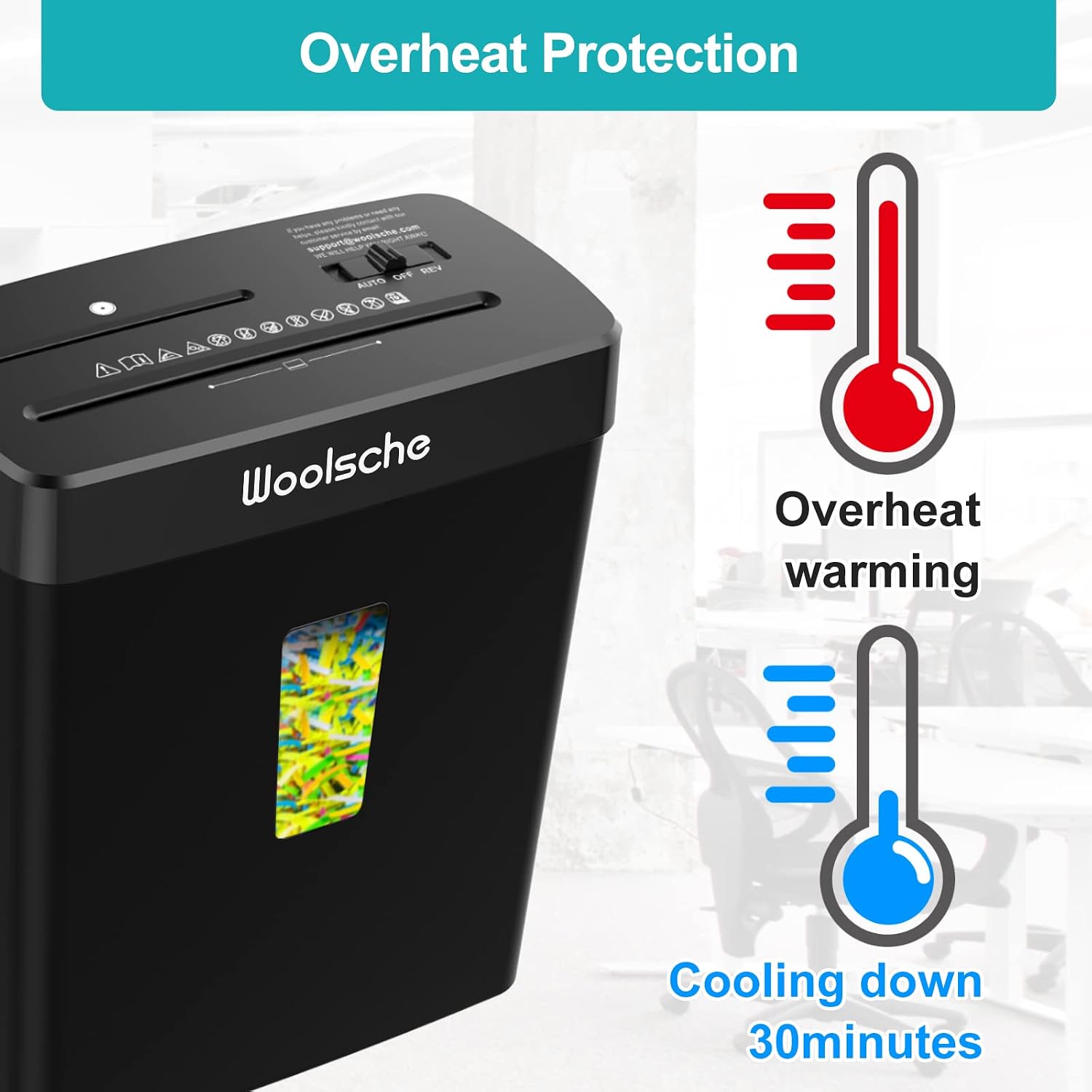Paper Shredder,10-Sheet Cross Cut with 3.43-Gallon Basket, P-4 Security Level,3-Mode Design - Shreds CD and Credit